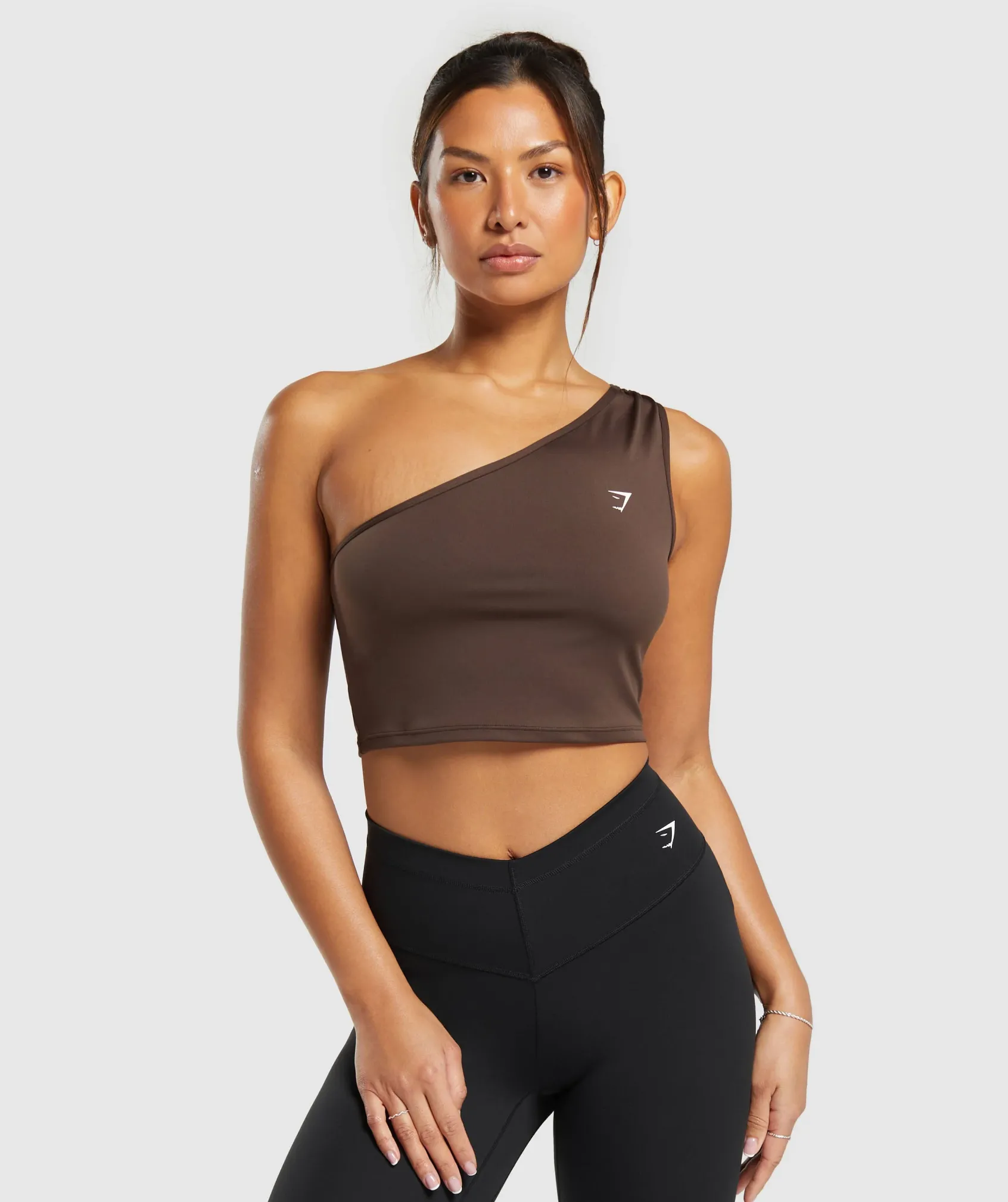 DAMES Gymshark Croptops|Tanktops*Everyday One Shoulder Ruched Tank
