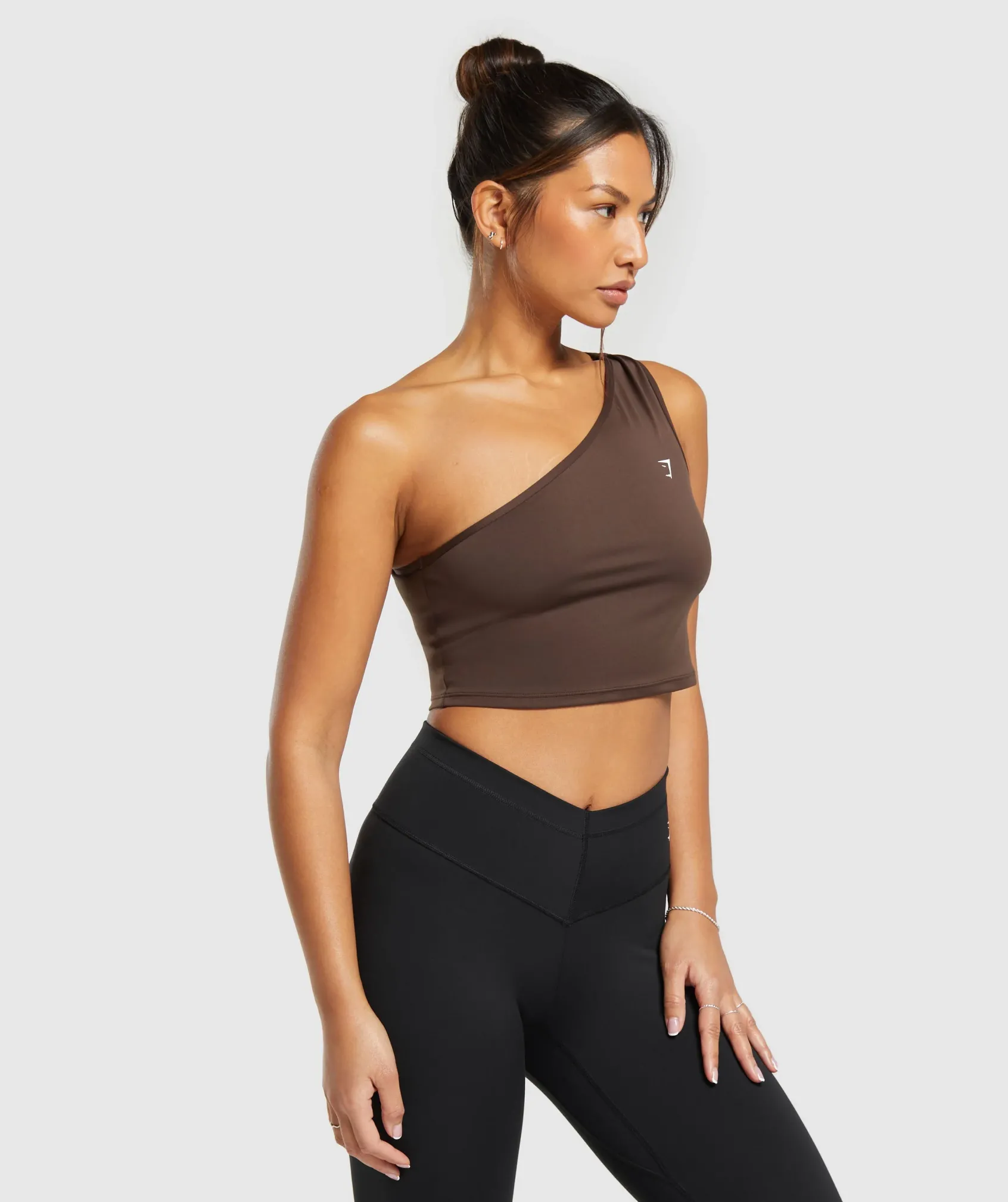 DAMES Gymshark Croptops|Tanktops*Everyday One Shoulder Ruched Tank