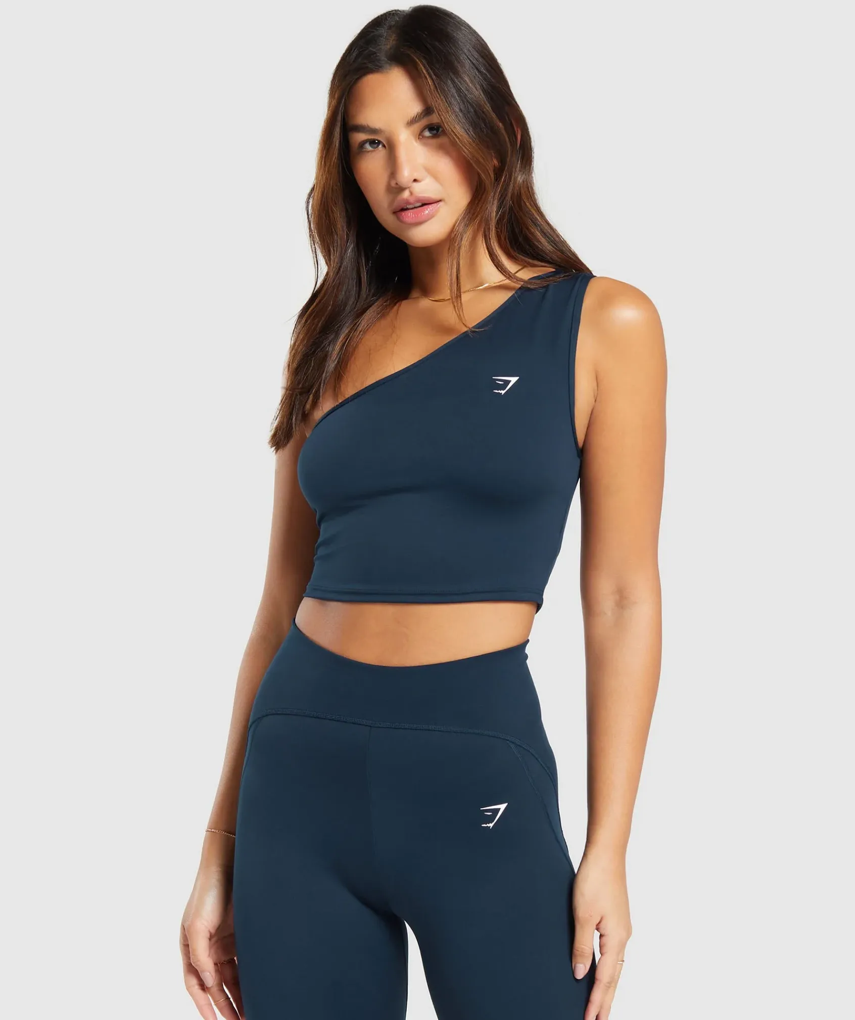 DAMES Gymshark Croptops|Tanktops*Everyday One Shoulder Ruched Tank