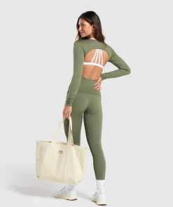 DAMES Gymshark T-shirts*Everyday Open Back Long Sleeve Top