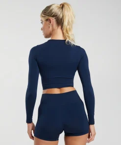 DAMES Gymshark Croptops|T-shirts*Everyday Seamless Long Sleeve Crop Top