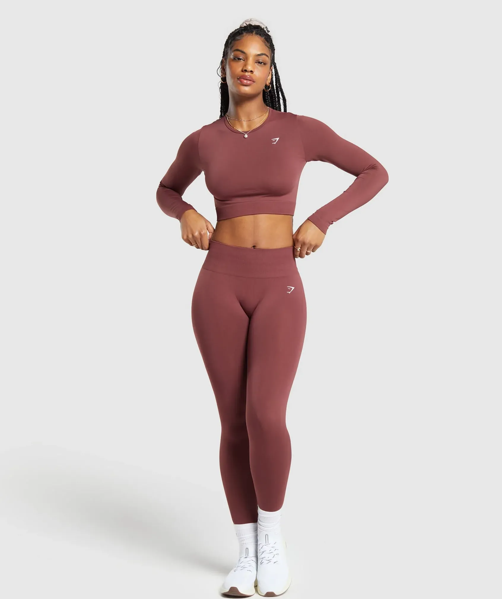 DAMES Gymshark Croptops|T-shirts*Everyday Seamless Long Sleeve Crop Top