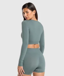 DAMES Gymshark Croptops|T-shirts*Everyday Seamless Long Sleeve Crop Top