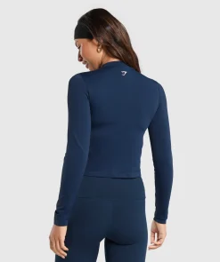 DAMES Gymshark Bedekkende Sportkleding|Sportjacks*Everyday Seamless Zip Tracktop
