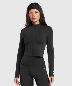 DAMES Gymshark Bedekkende Sportkleding|Sportjacks*Everyday Seamless Zip Tracktop