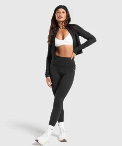 DAMES Gymshark Bedekkende Sportkleding|Sportjacks*Everyday Seamless Zip Tracktop