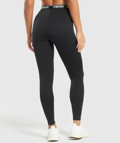 DAMES Gymshark Leggings|Zwarte Leggings*Everyday Waistband Leggings
