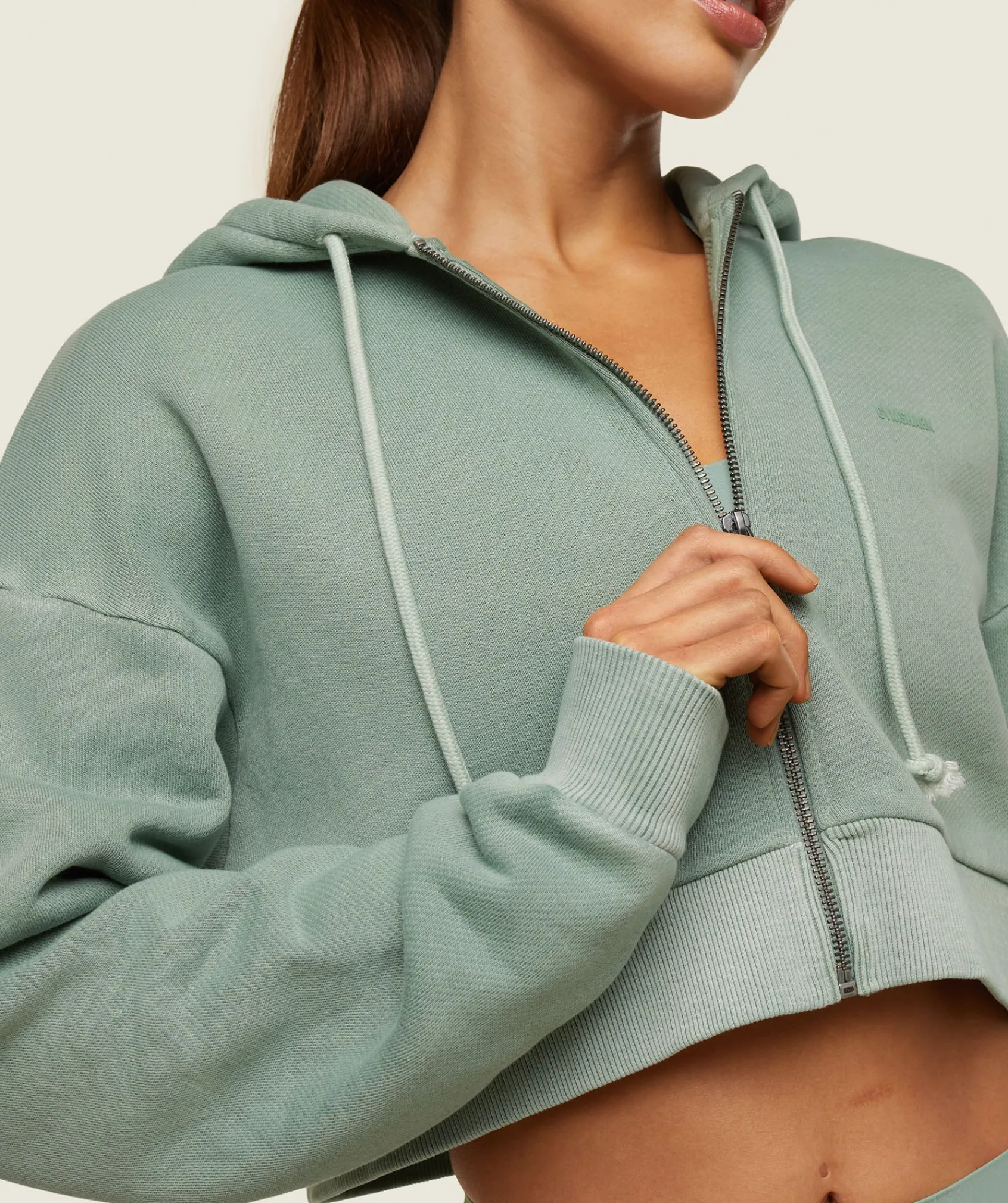 DAMES Gymshark Hoodies & Truien*everywear Cropped Zip Hoodie