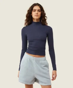 DAMES Gymshark T-shirts*everywear Long Sleeve Ribbed Turtle Neck