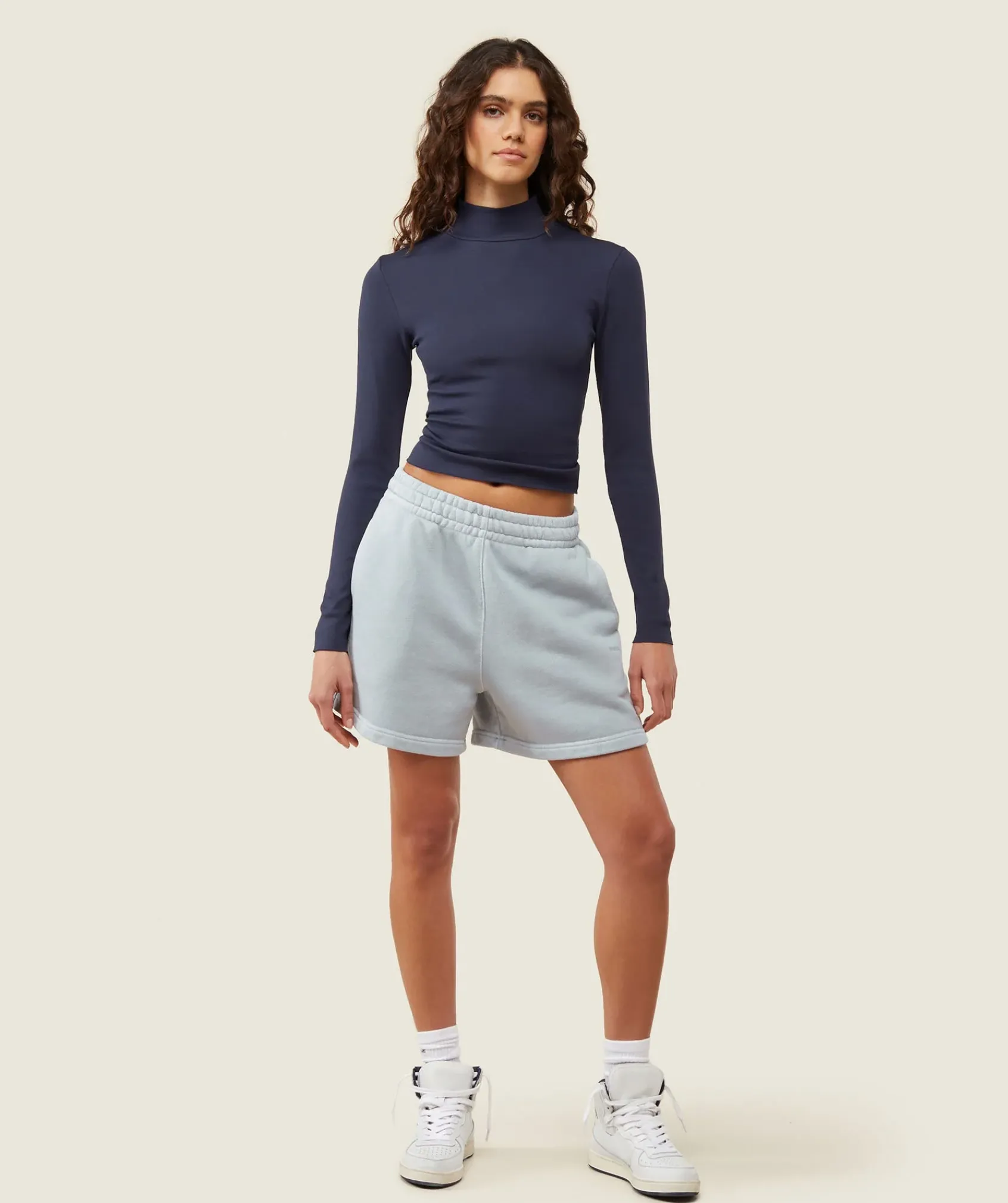 DAMES Gymshark T-shirts*everywear Long Sleeve Ribbed Turtle Neck