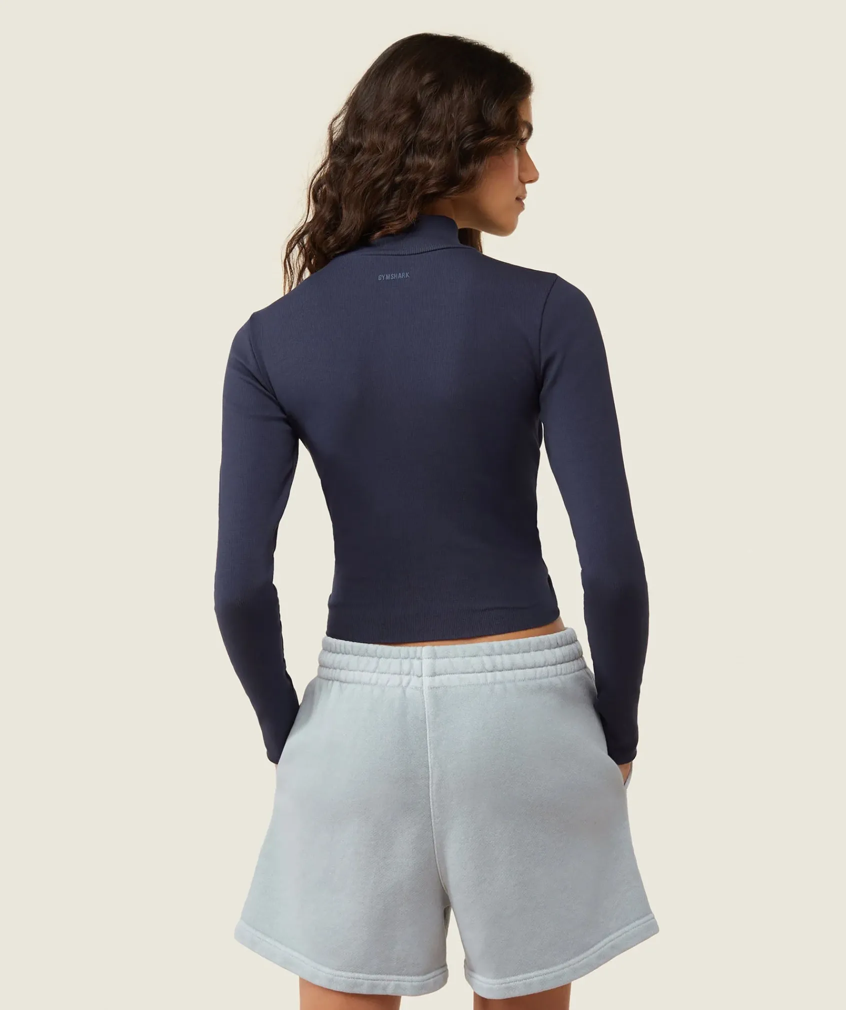 DAMES Gymshark T-shirts*everywear Long Sleeve Ribbed Turtle Neck