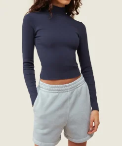 DAMES Gymshark T-shirts*everywear Long Sleeve Ribbed Turtle Neck