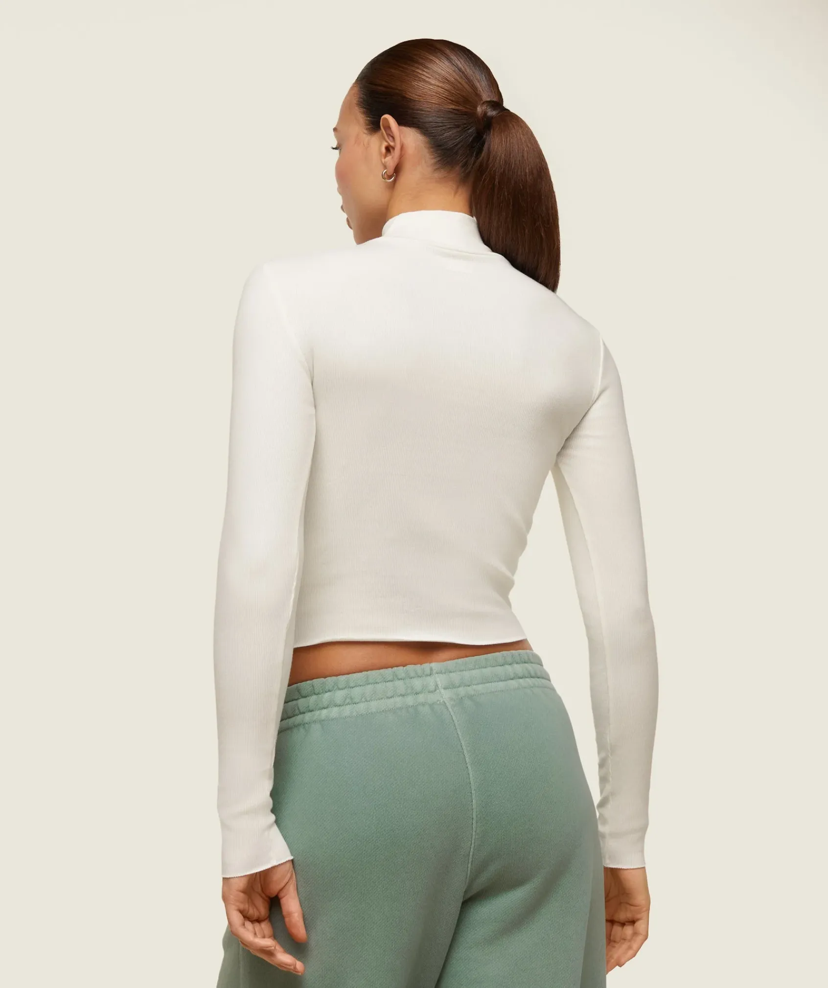 DAMES Gymshark T-shirts*everywear Long Sleeve Ribbed Turtle Neck