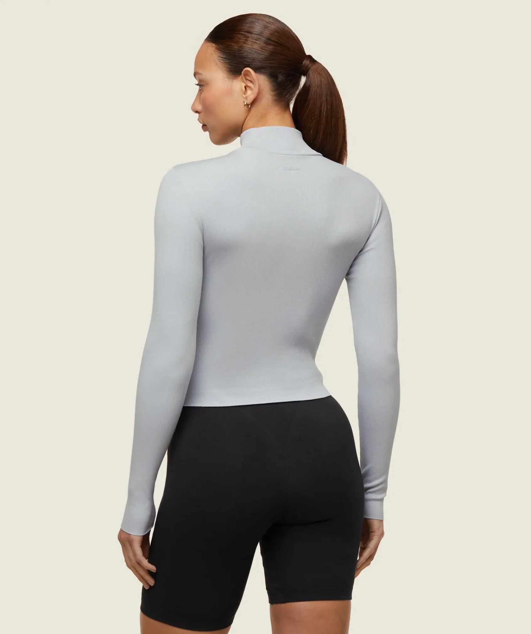 DAMES Gymshark T-shirts*everywear Long Sleeve Ribbed Turtle Neck
