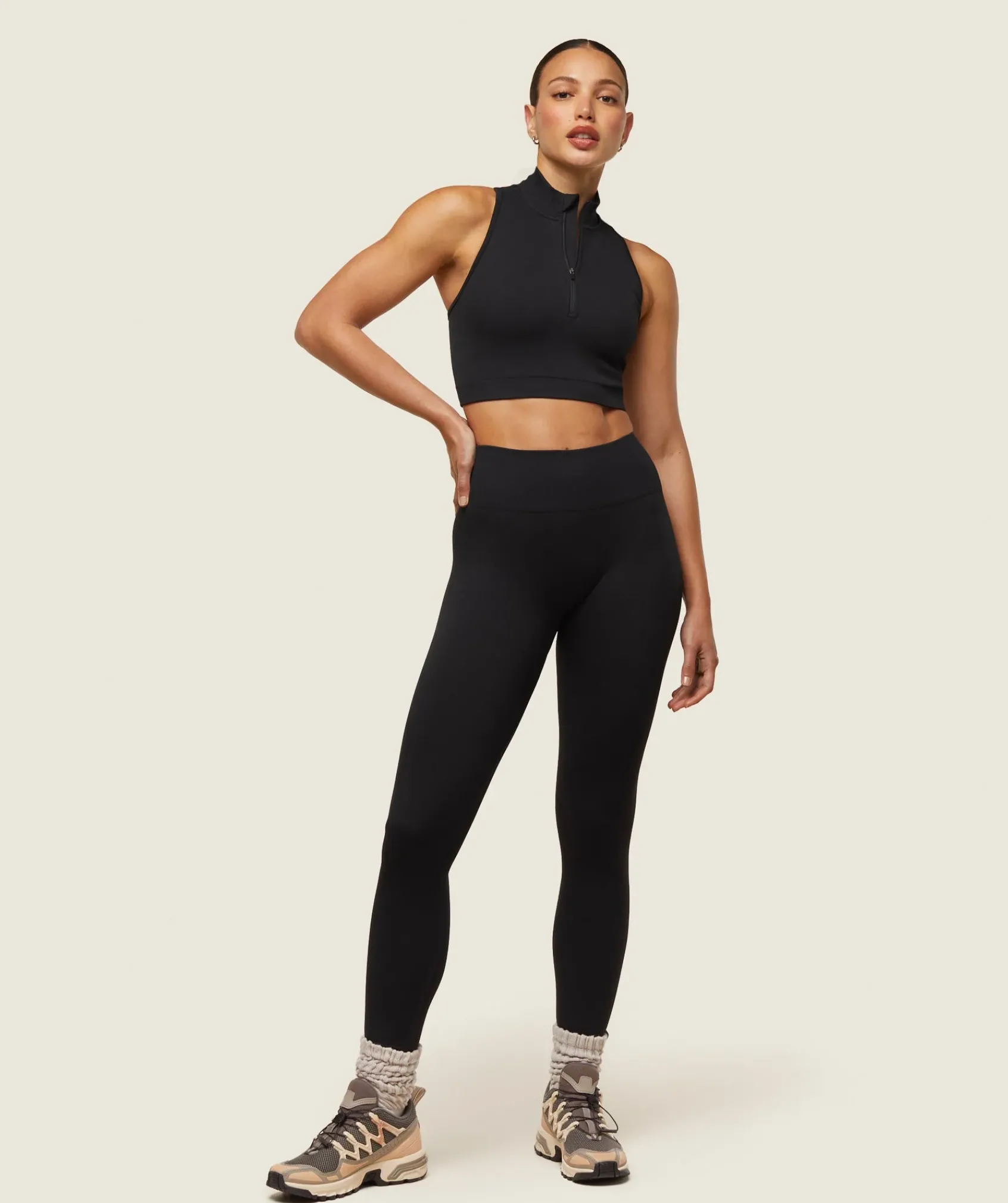 DAMES Gymshark Croptops|T-shirts*everywear Seamless Sleeveless Turtleneck