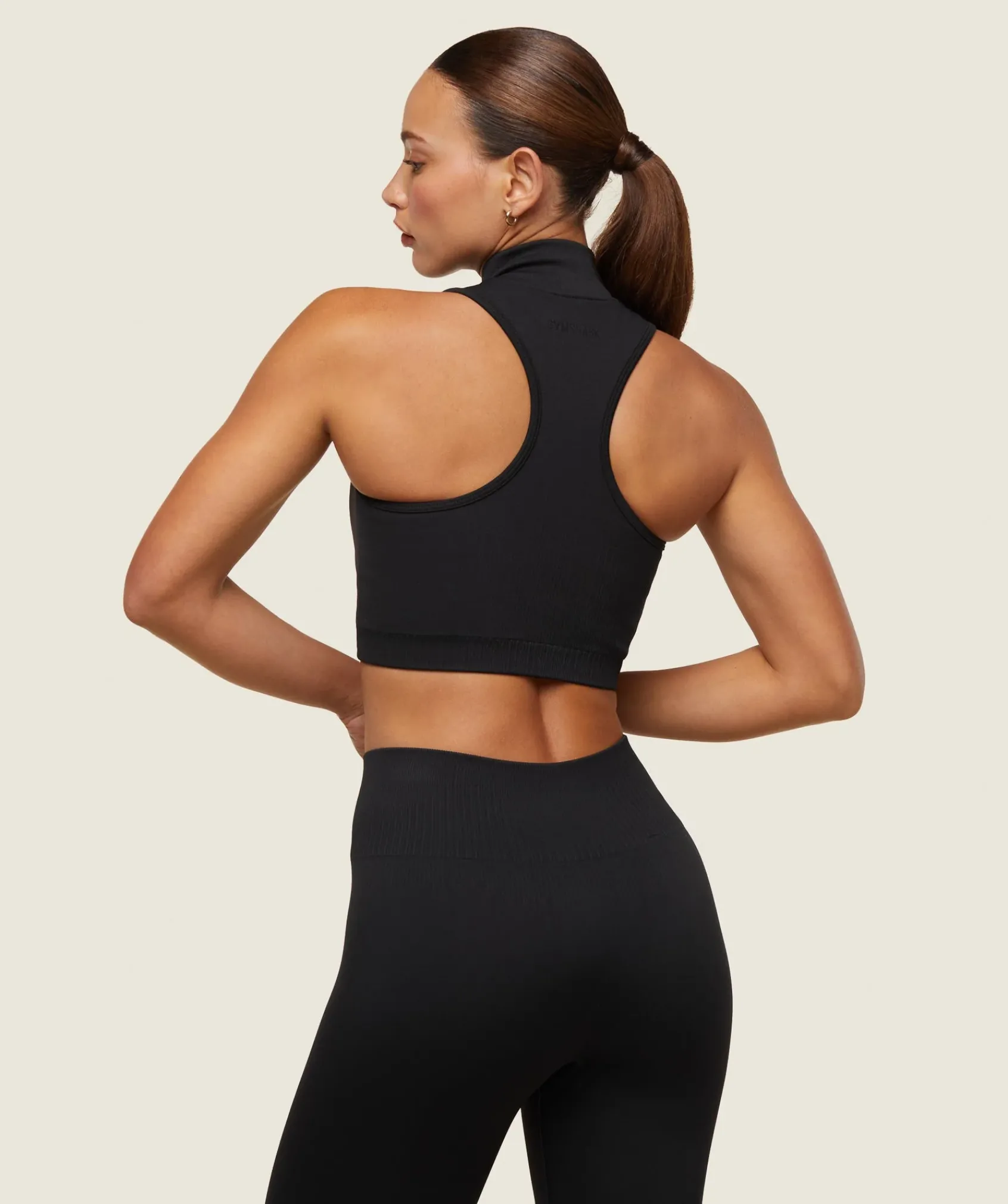 DAMES Gymshark Croptops|T-shirts*everywear Seamless Sleeveless Turtleneck