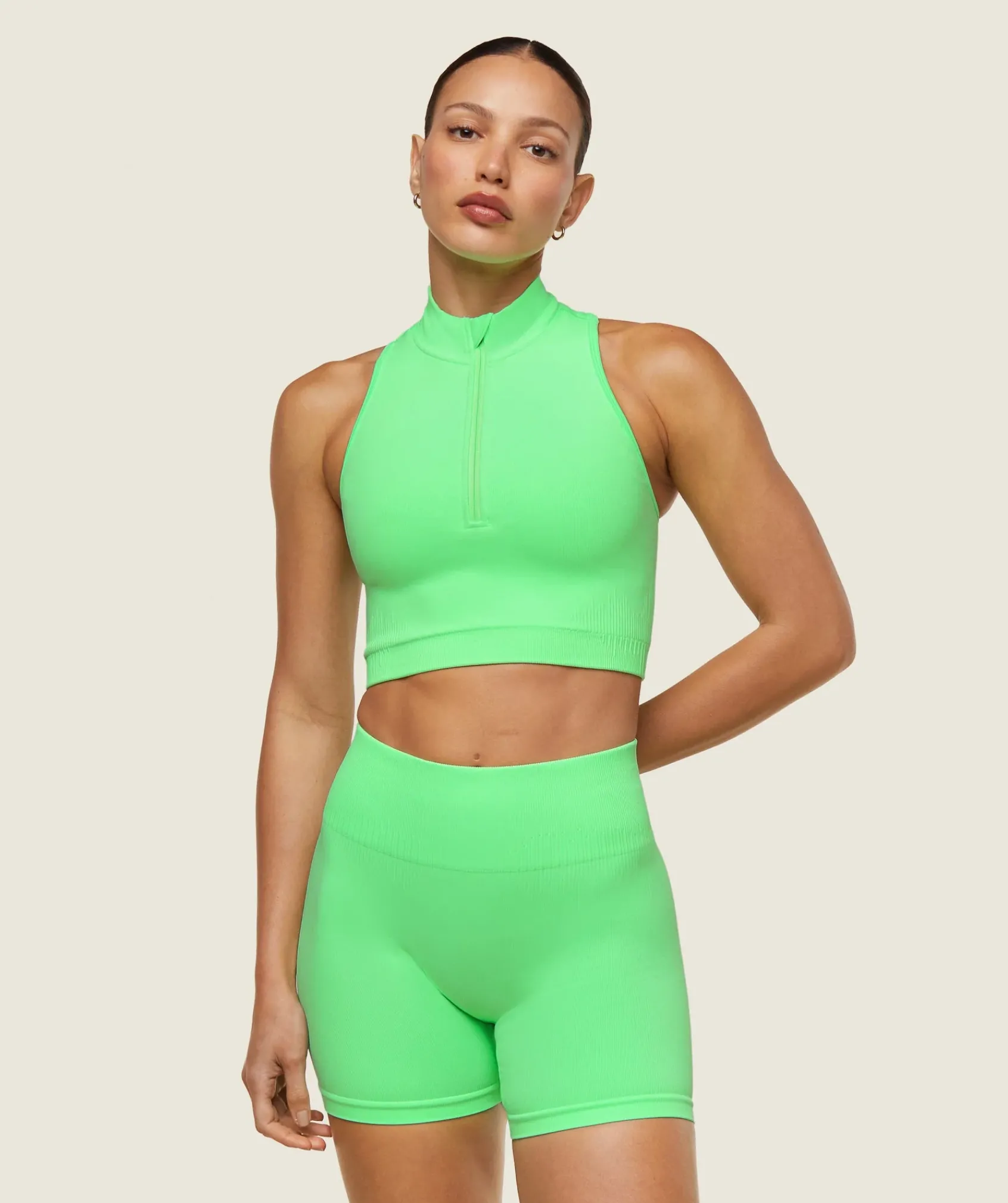 DAMES Gymshark Croptops|T-shirts*everywear Seamless Sleeveless Turtleneck