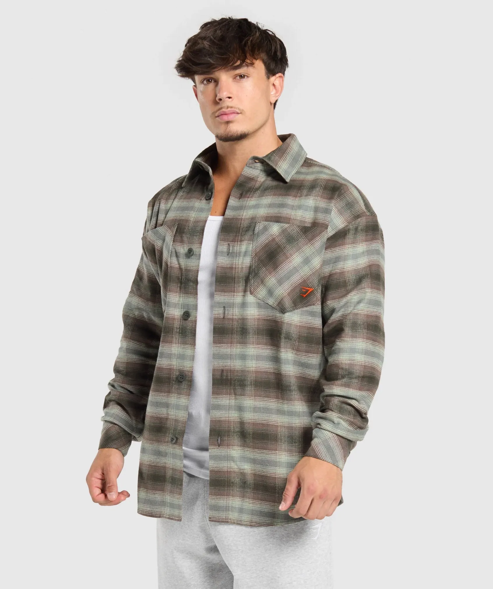 Heren Gymshark T-shirts*Flannel Shirt