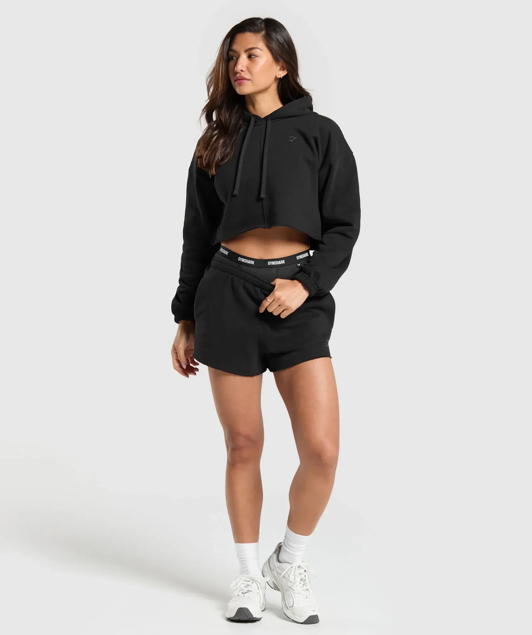 DAMES Gymshark Hoodies & Truien*Fleece Crop Pullover