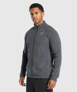 Heren Gymshark Sportjacks|Outerwear*Fleece Zip Through Jacket