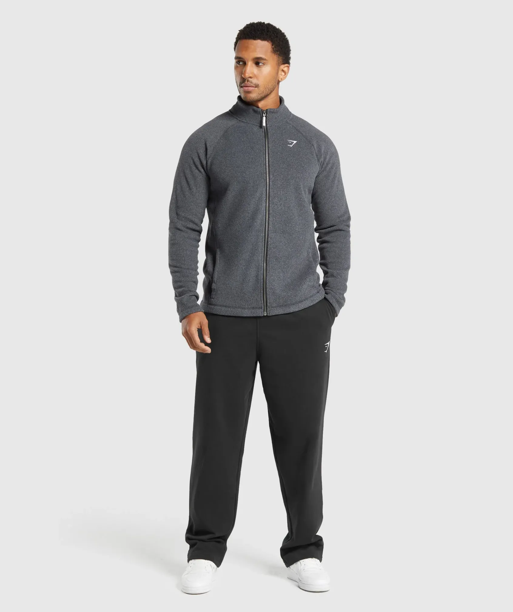Heren Gymshark Sportjacks|Outerwear*Fleece Zip Through Jacket