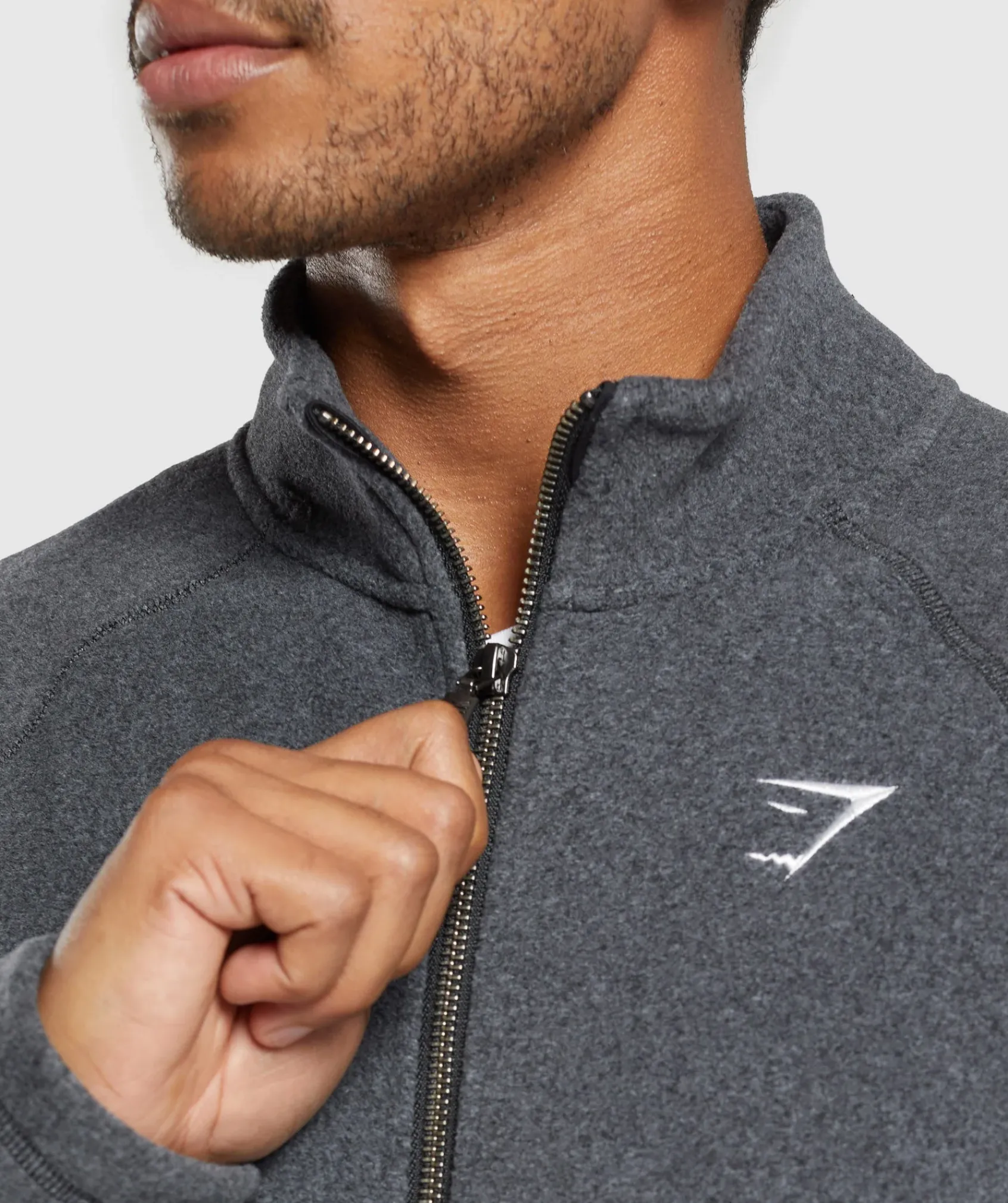 Heren Gymshark Sportjacks|Outerwear*Fleece Zip Through Jacket