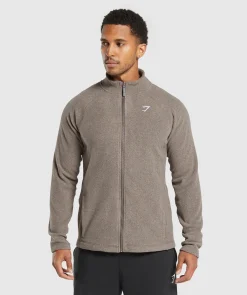 Heren Gymshark Sportjacks|Outerwear*Fleece Zip Through Jacket