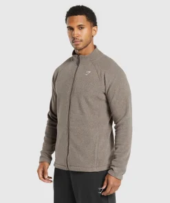 Heren Gymshark Sportjacks|Outerwear*Fleece Zip Through Jacket