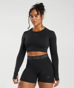 DAMES Gymshark Croptops|T-shirts*Flex Sports Long Sleeve Crop Top