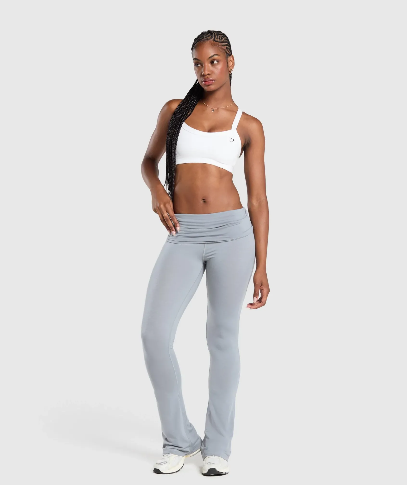 DAMES Gymshark Bedekkende Sportkleding|Leggings*Foldover Flared Leggings