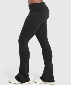 DAMES Gymshark Bedekkende Sportkleding|Leggings*Foldover Flared Leggings
