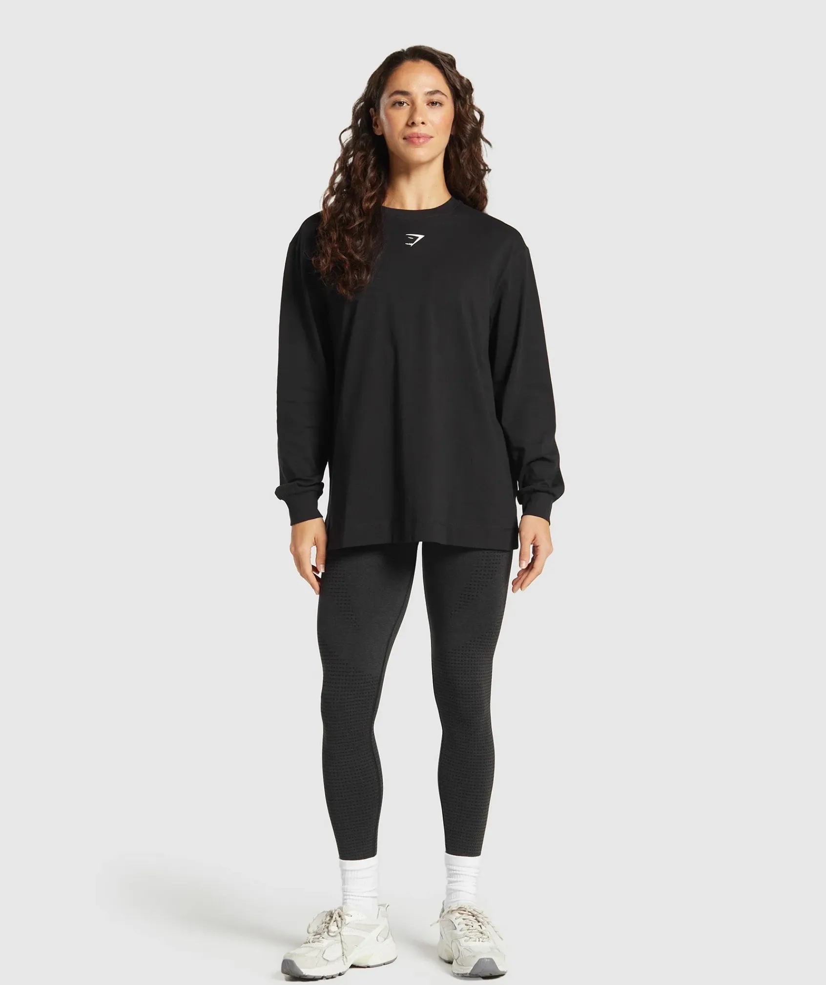 DAMES Gymshark T-shirts*Fraction Long Sleeve T-Shirt