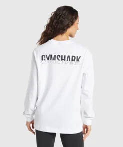 DAMES Gymshark T-shirts*Fraction Long Sleeve T-Shirt