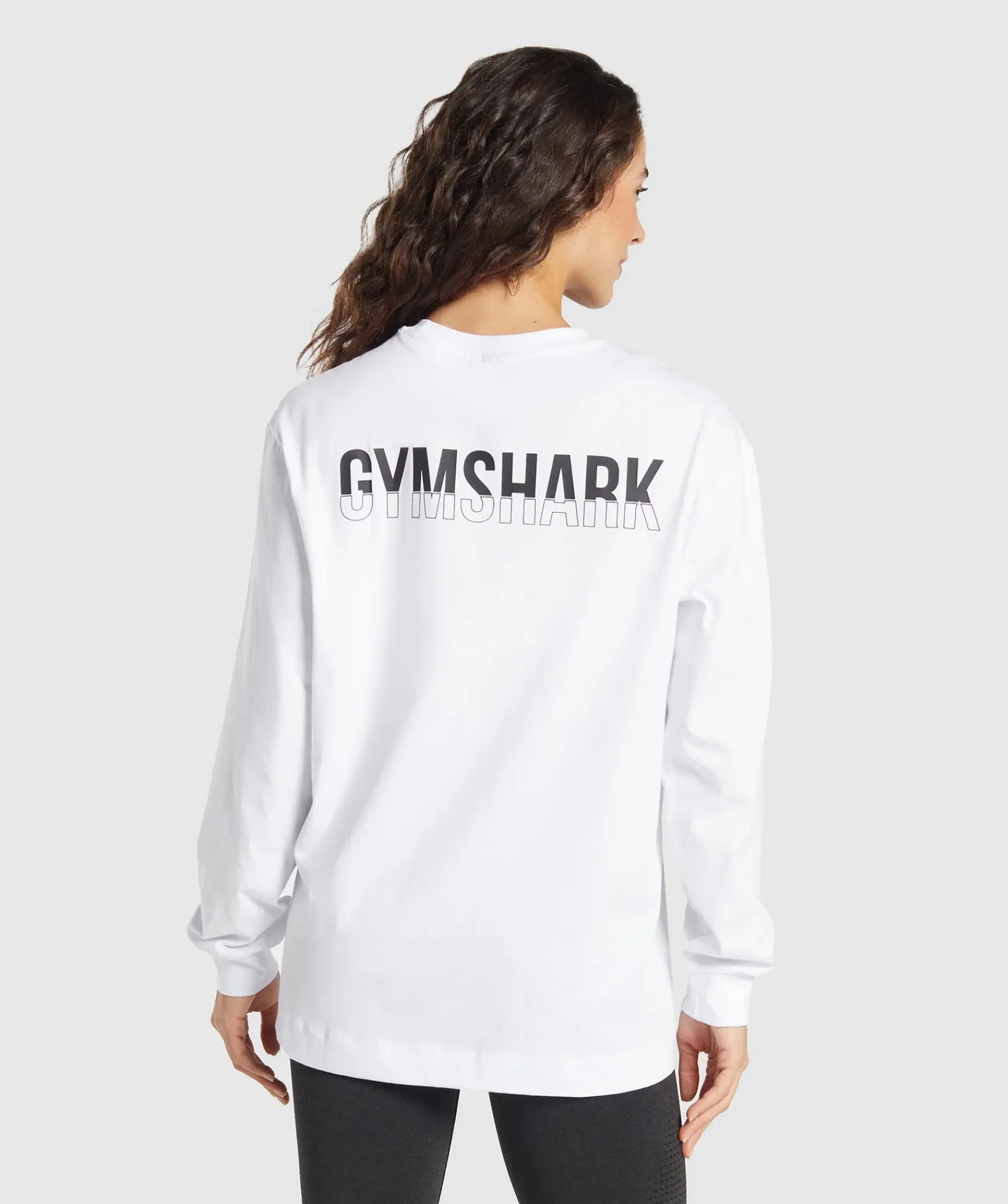 DAMES Gymshark T-shirts*Fraction Long Sleeve T-Shirt