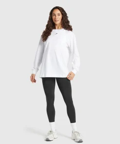 DAMES Gymshark T-shirts*Fraction Long Sleeve T-Shirt