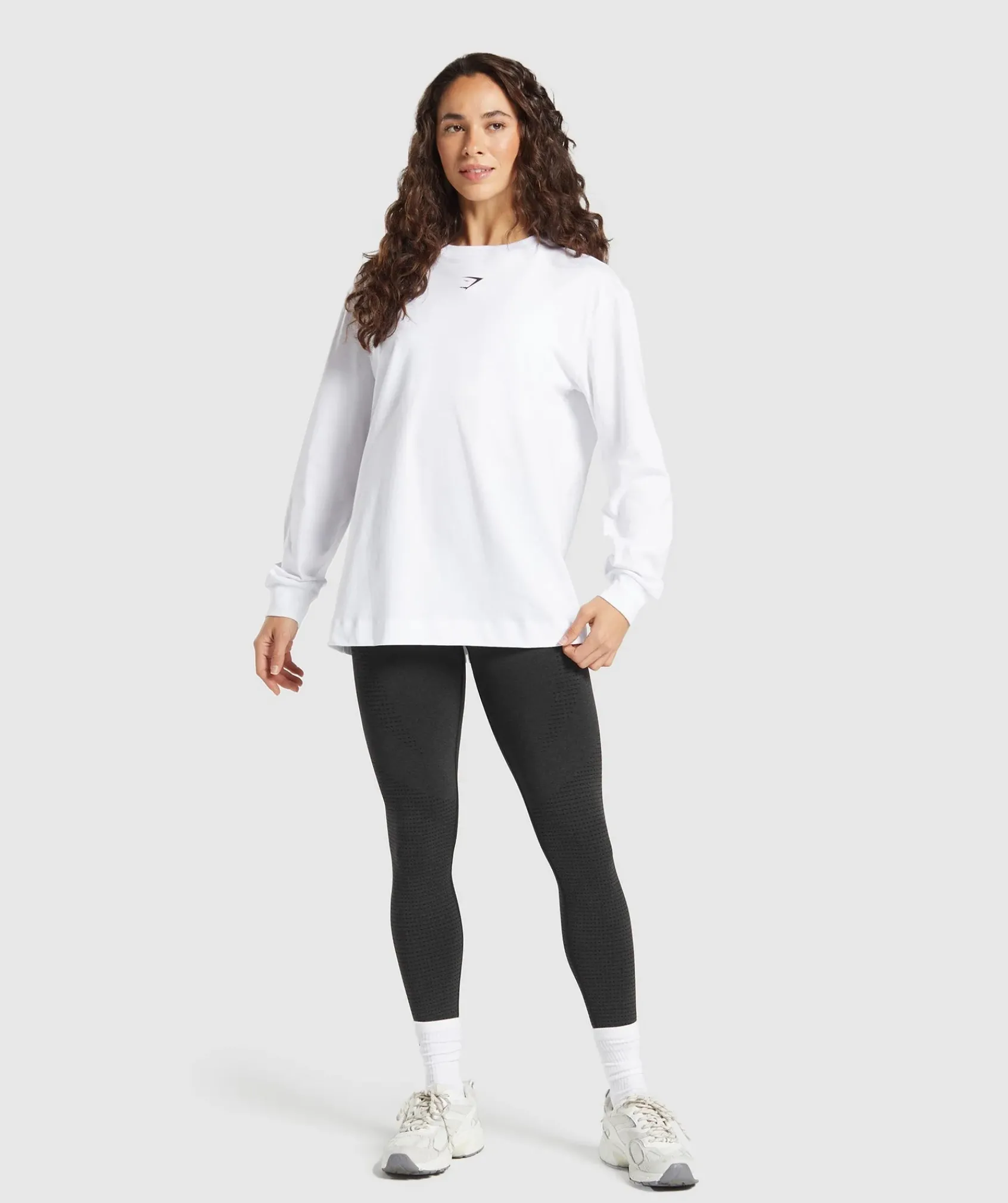 DAMES Gymshark T-shirts*Fraction Long Sleeve T-Shirt