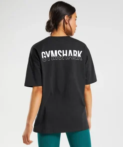 DAMES Gymshark Bedekkende Sportkleding|T-shirts*Fraction Oversized T-Shirt