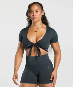 DAMES Gymshark Croptops|T-shirts*Gains Seamless Crop Top