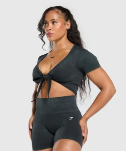 DAMES Gymshark Croptops|T-shirts*Gains Seamless Crop Top