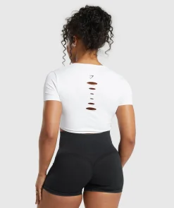 DAMES Gymshark Croptops|T-shirts*Gains Seamless Fitted Crop Top
