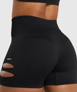 DAMES Gymshark Shorts*Gains Seamless Ripped Shorts
