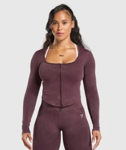 DAMES Gymshark Sportjacks*Gains Seamless Zip Up