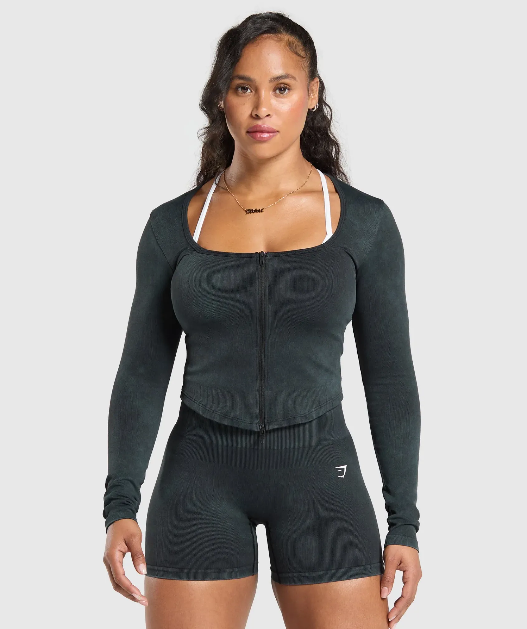 DAMES Gymshark Sportjacks*Gains Seamless Zip Up