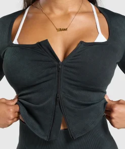 DAMES Gymshark Sportjacks*Gains Seamless Zip Up