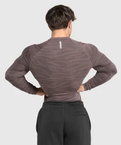 Heren Gymshark T-shirts*Geo Animal Seamless Long Sleeve T-Shirt