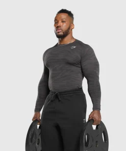 Heren Gymshark T-shirts*Geo Animal Seamless Long Sleeve T-Shirt