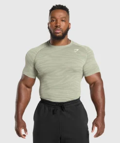 Heren Gymshark T-shirts*Geo Animal Seamless T-Shirt