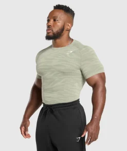 Heren Gymshark T-shirts*Geo Animal Seamless T-Shirt