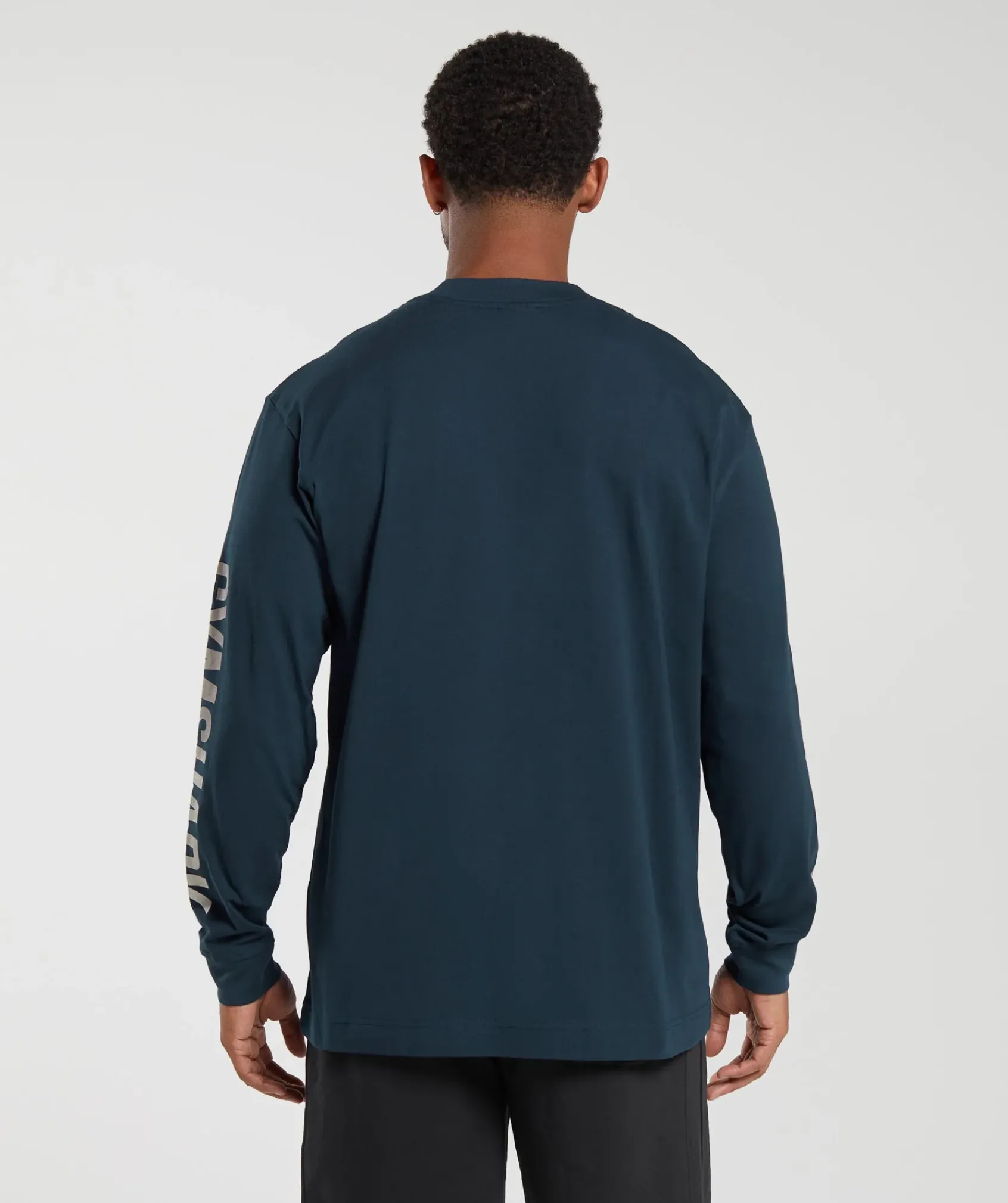 Heren Gymshark T-shirts*Global Graphic Long Sleeve T-Shirt