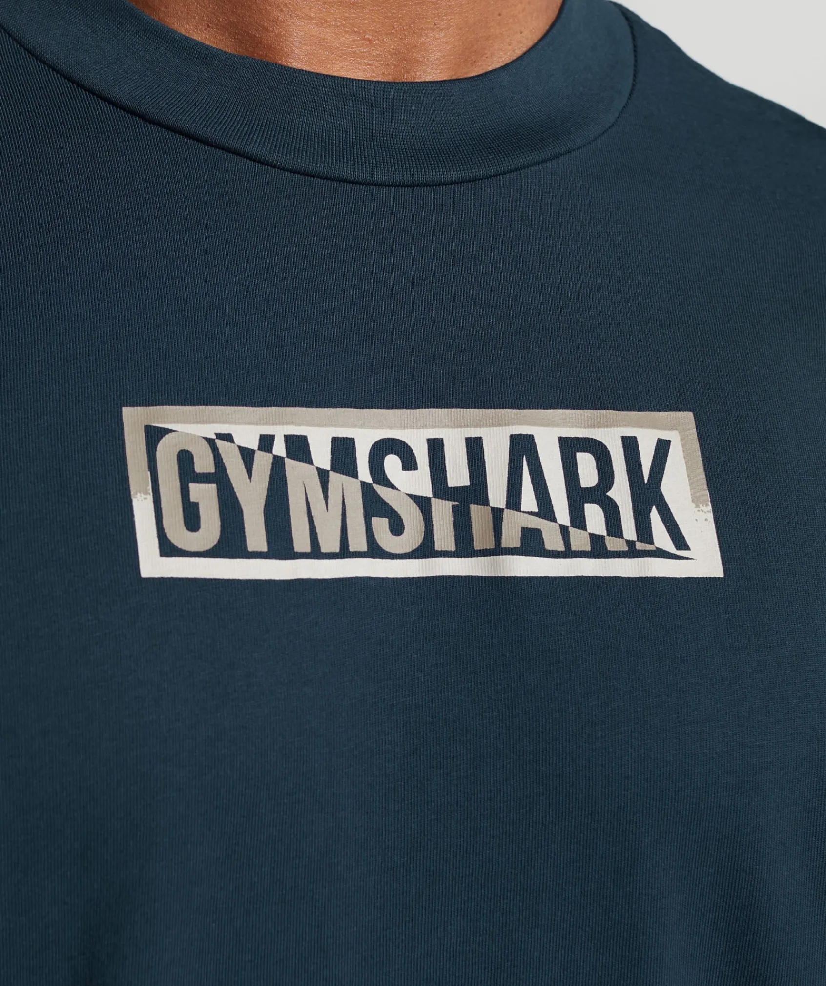 Heren Gymshark T-shirts*Global Graphic Long Sleeve T-Shirt